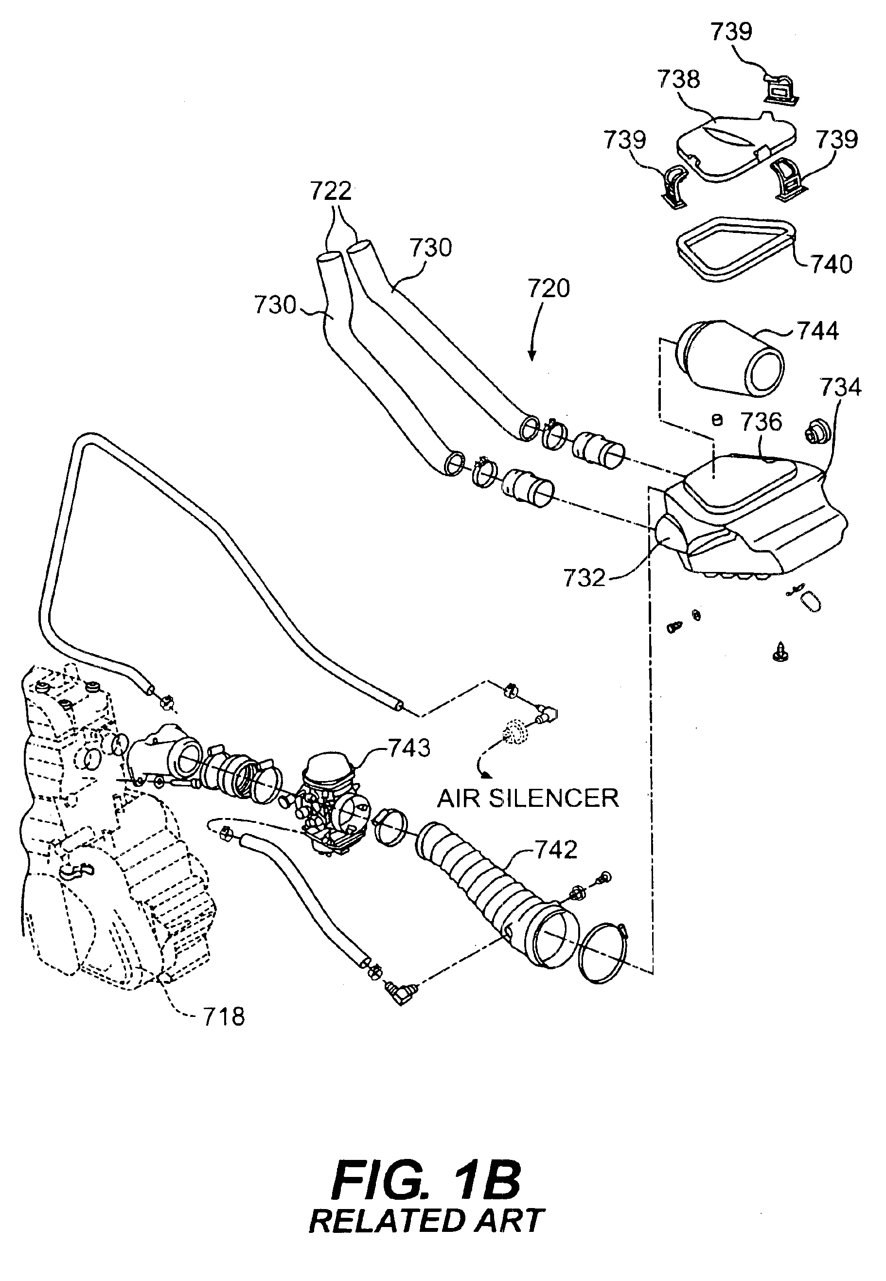 Air intake for a straddle-type all terrain vehicle