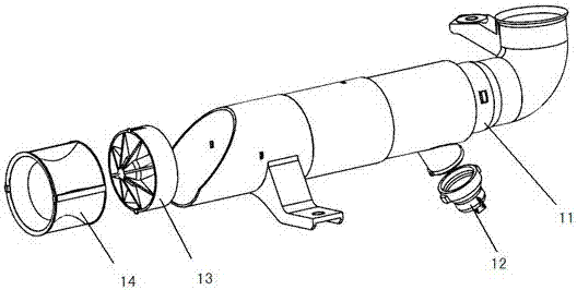 A car engine air intake system