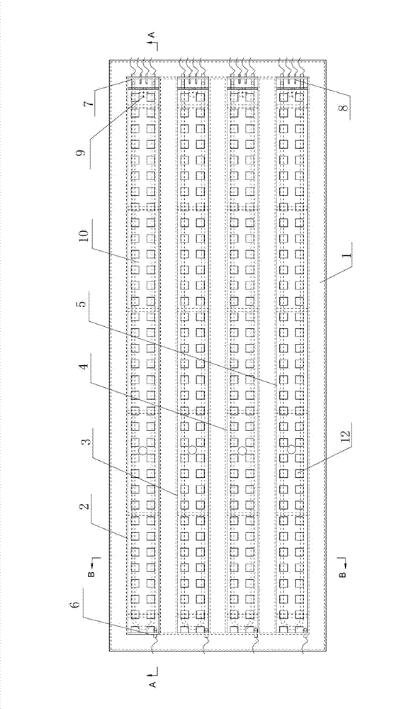 Low-power acid and alkali detection wash trough and method of same