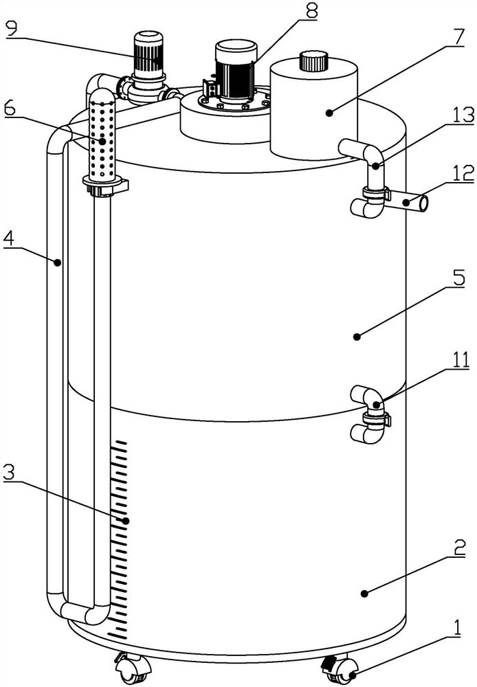 Cleaning device for gynecological nursing