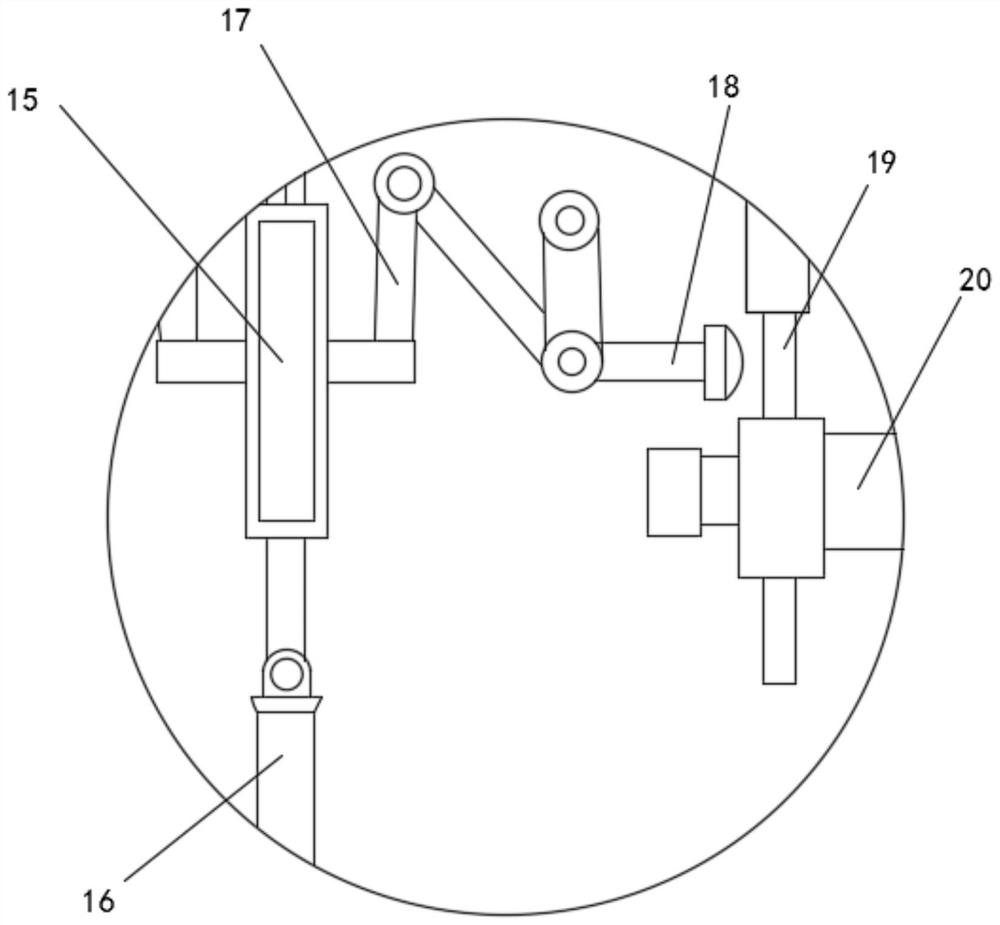 Environment-friendly polar fleece fabric sewing machine head assembly capable of preventing fluff blocking