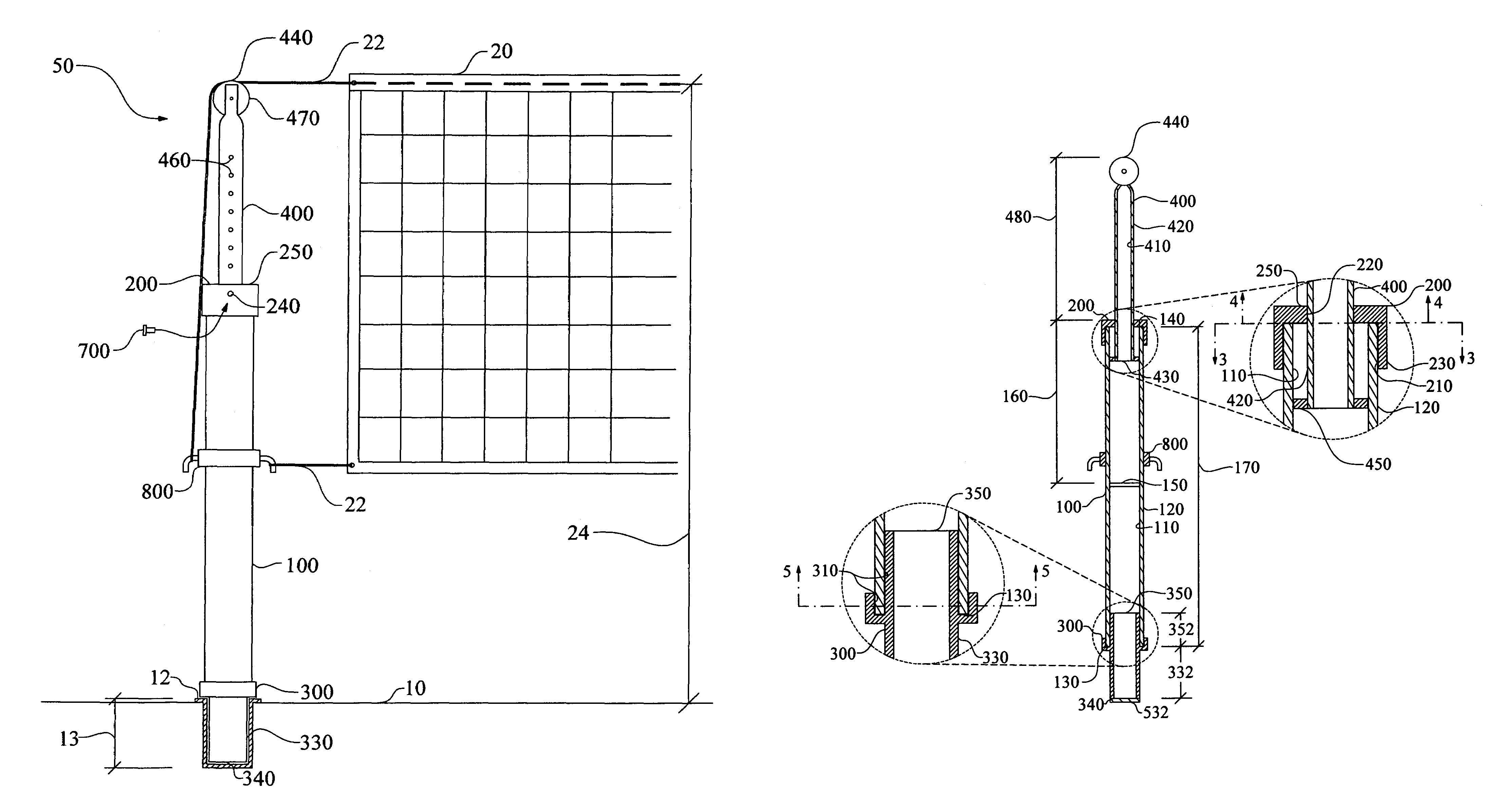 Composite locking upright