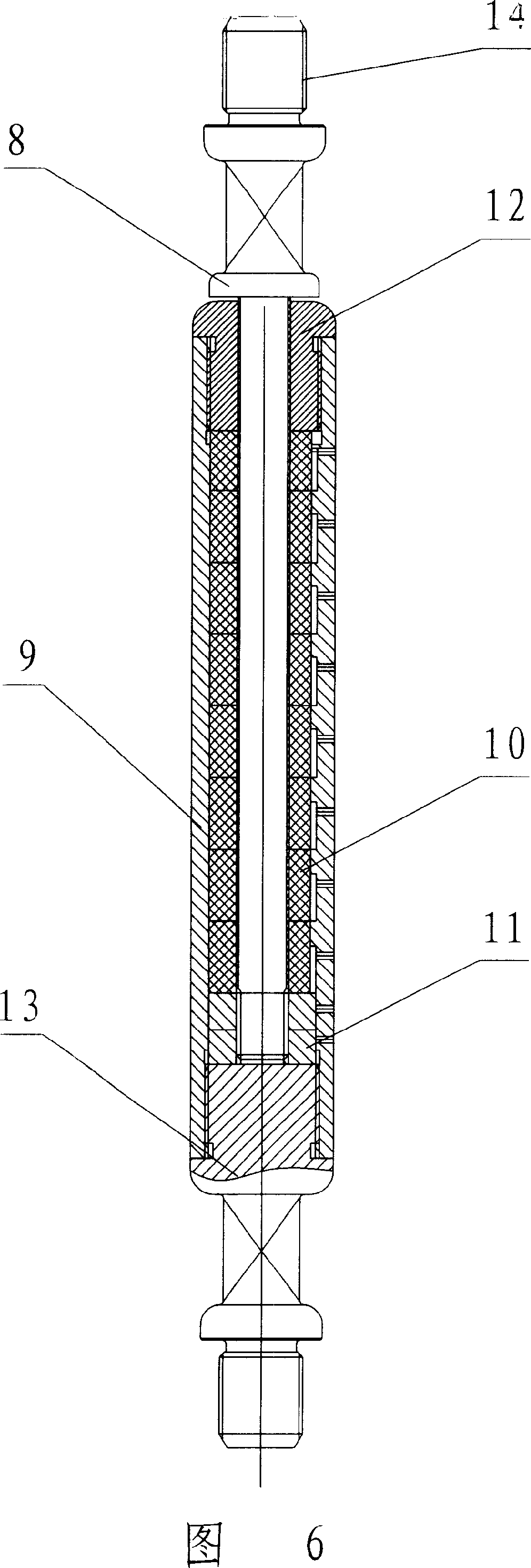 Method for lowing energy-consumption and increasing output by changing elasticity modulus of pumping rod and special apparatus