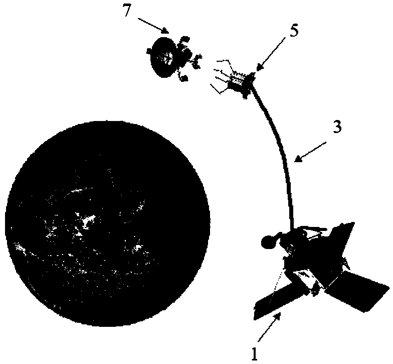Fuel optimal pose coordination method suitable for space tether robot in target approaching process