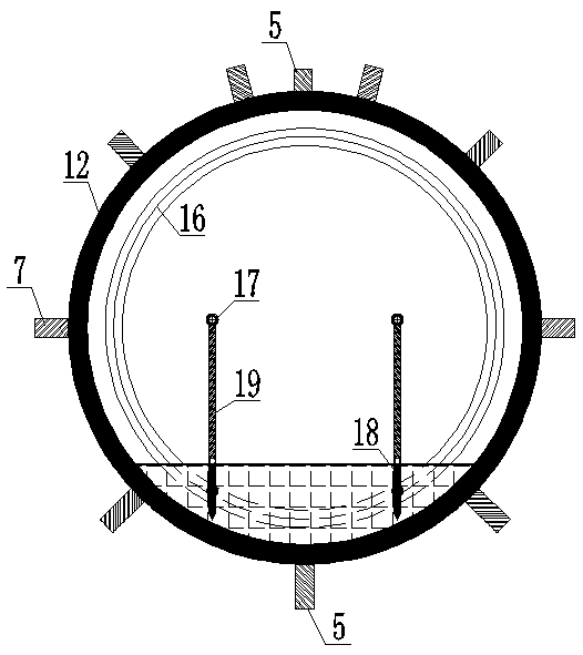 Fabricated recoverable circular working well of preset pipe-jacking door opening and rotary back leaning wall and construction method of fabricated recoverable circular working well