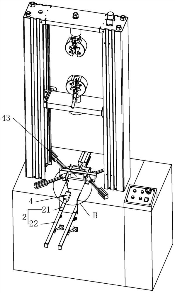 Metal material plastic yield strength testing device