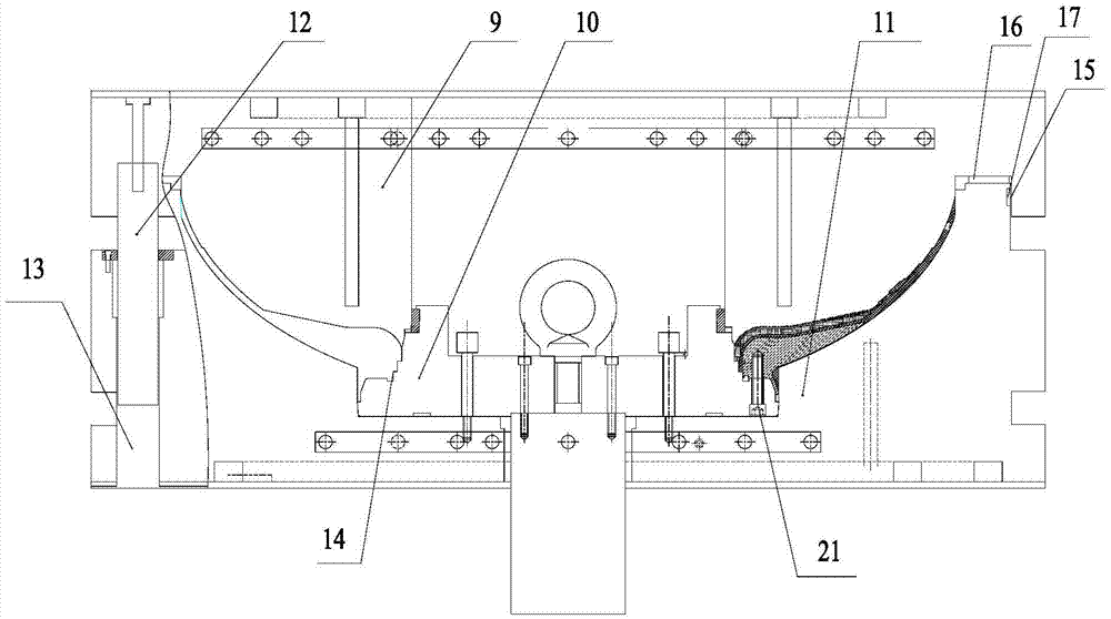 Seal head heat insulating layer forming method and mold of filament winding engine heat insulating structure
