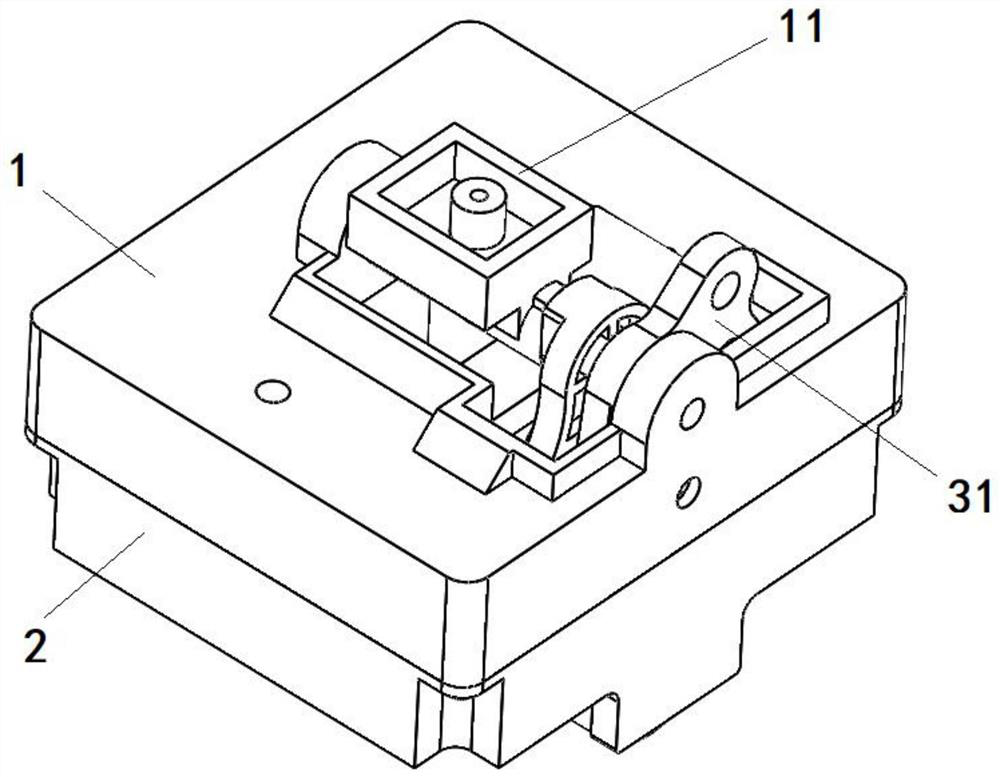 Electronic gear shifter assembly with double- Hall type gear shifting handle assembly rising or lying down