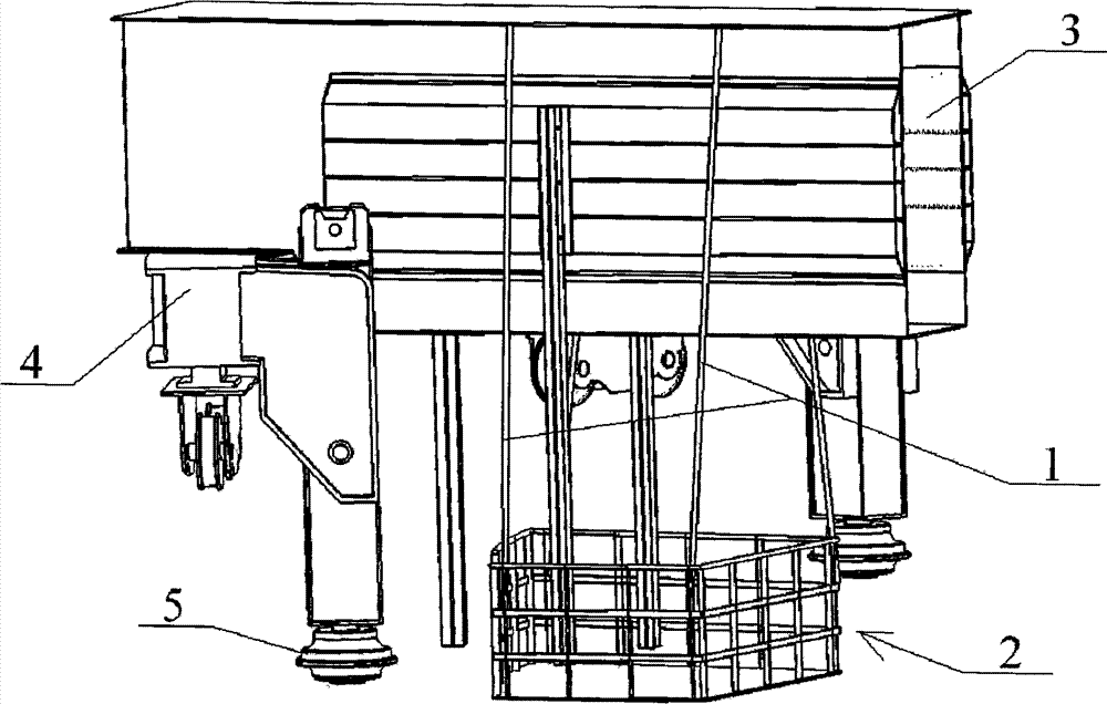 Method for mounting internal girder structure of nuclear island at nuclear power station