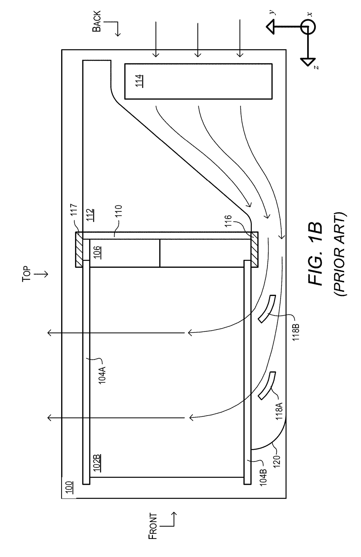 Airflow straightener in an electronics chassis