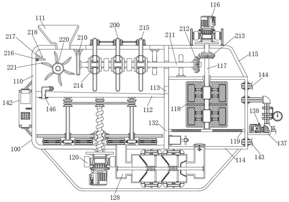 A seed cleaning and processing device with a water circulation mechanism for agricultural production