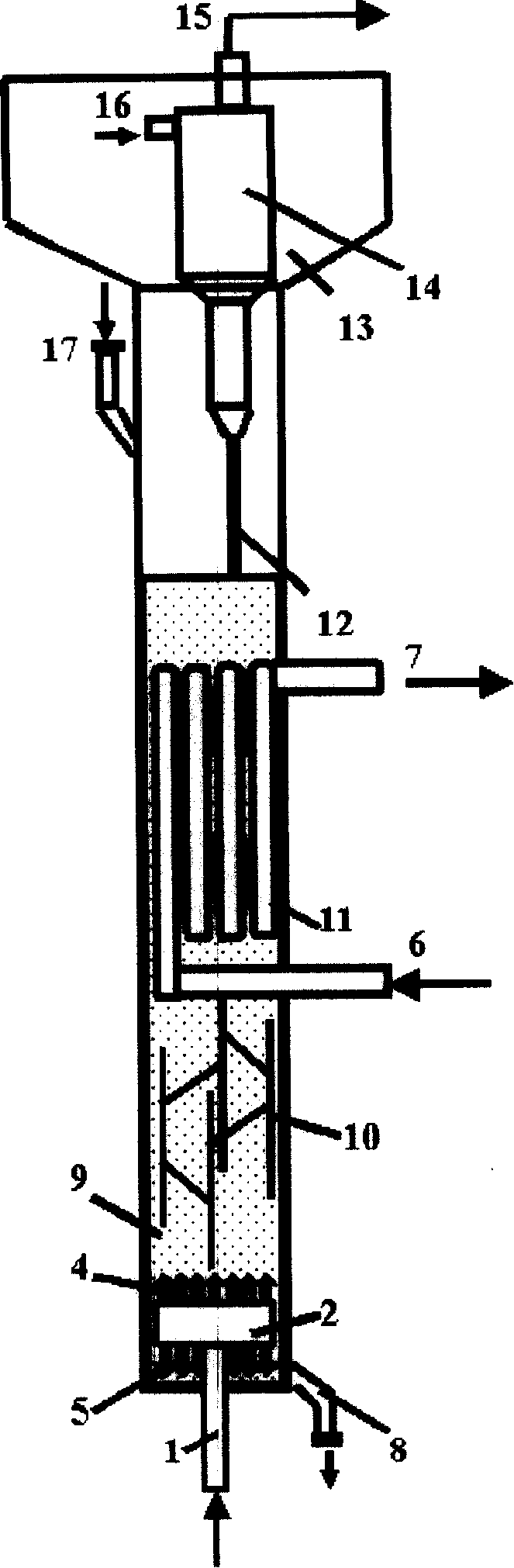 Gas distributor in fluidized bed of aniline synthesis and aniline synthesis method