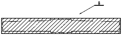 Annular heating furnace large bottom plate adopting rolled blank