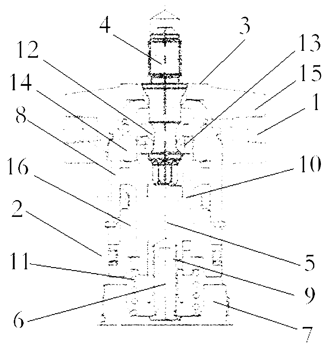 Fixture for box body with cylinder type structure