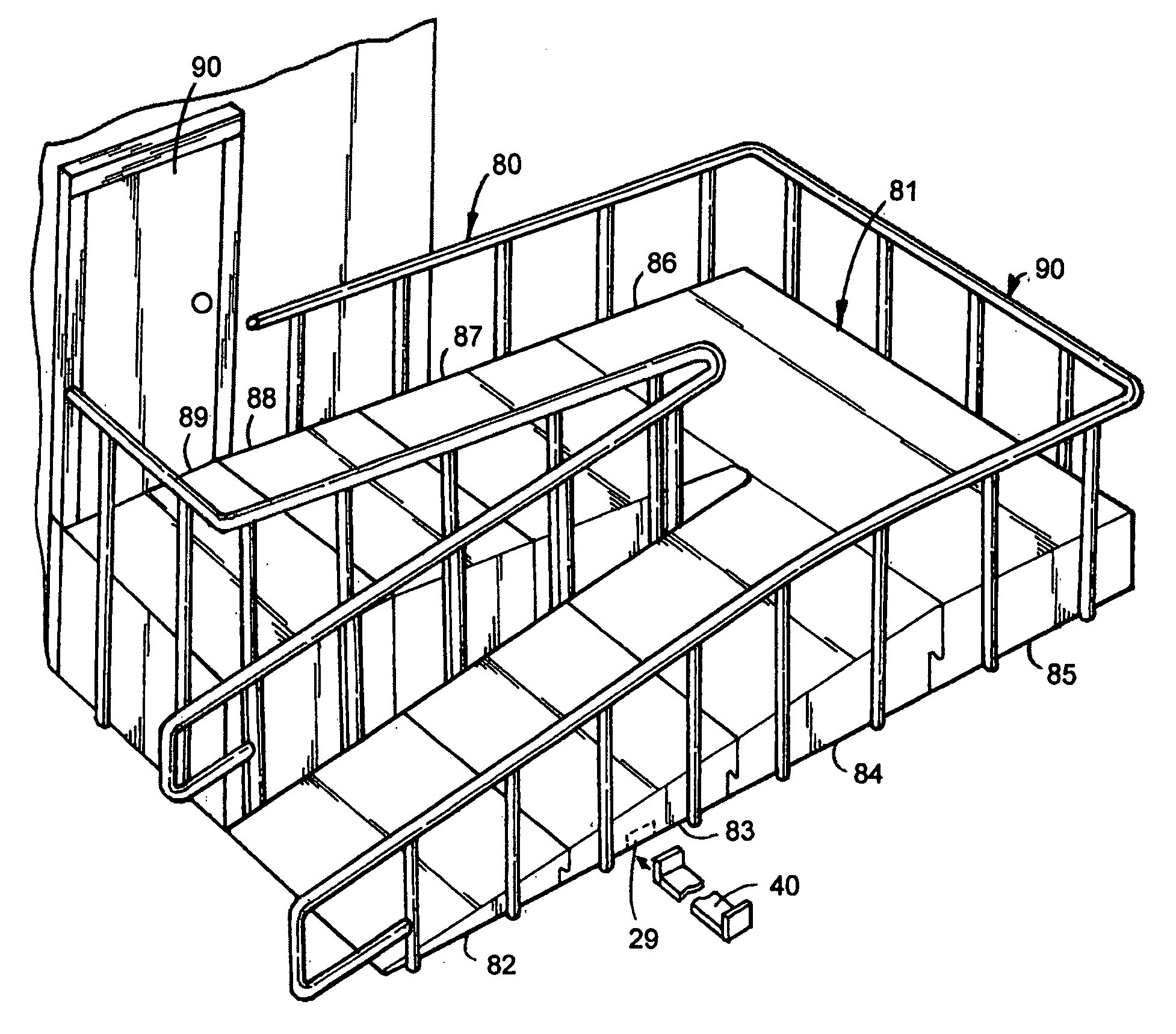 Rearrangeable interconnectable system for handicap ramps and platforms