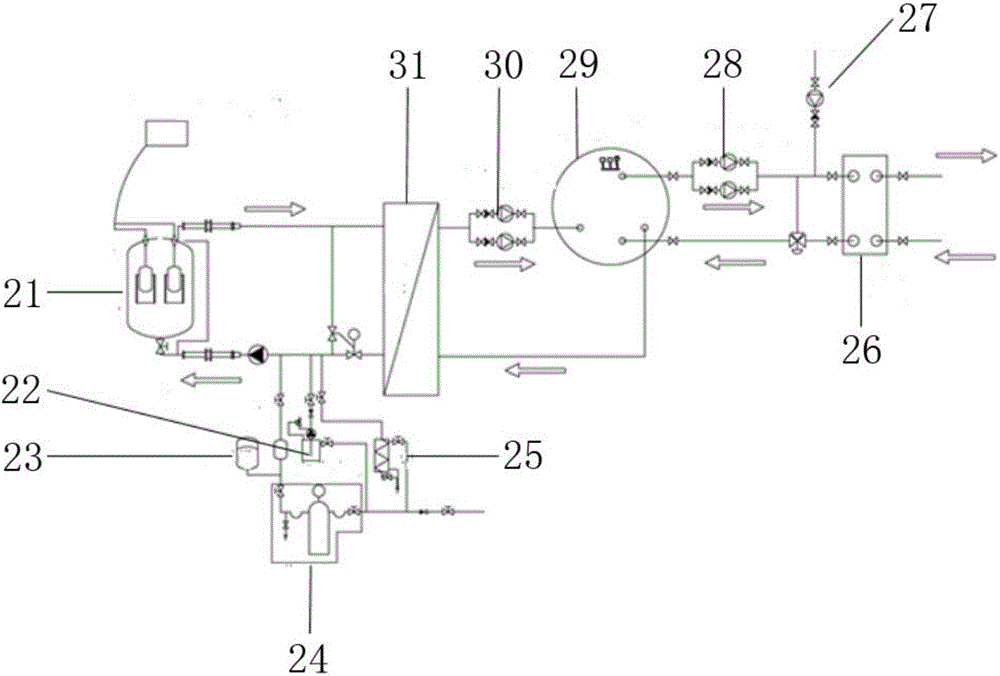 Steam generating system used for medium-high-voltage and high-power electrode