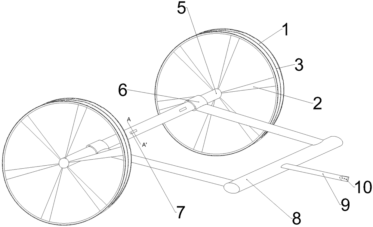 Device for recycling field drip irrigation tape and use method thereof