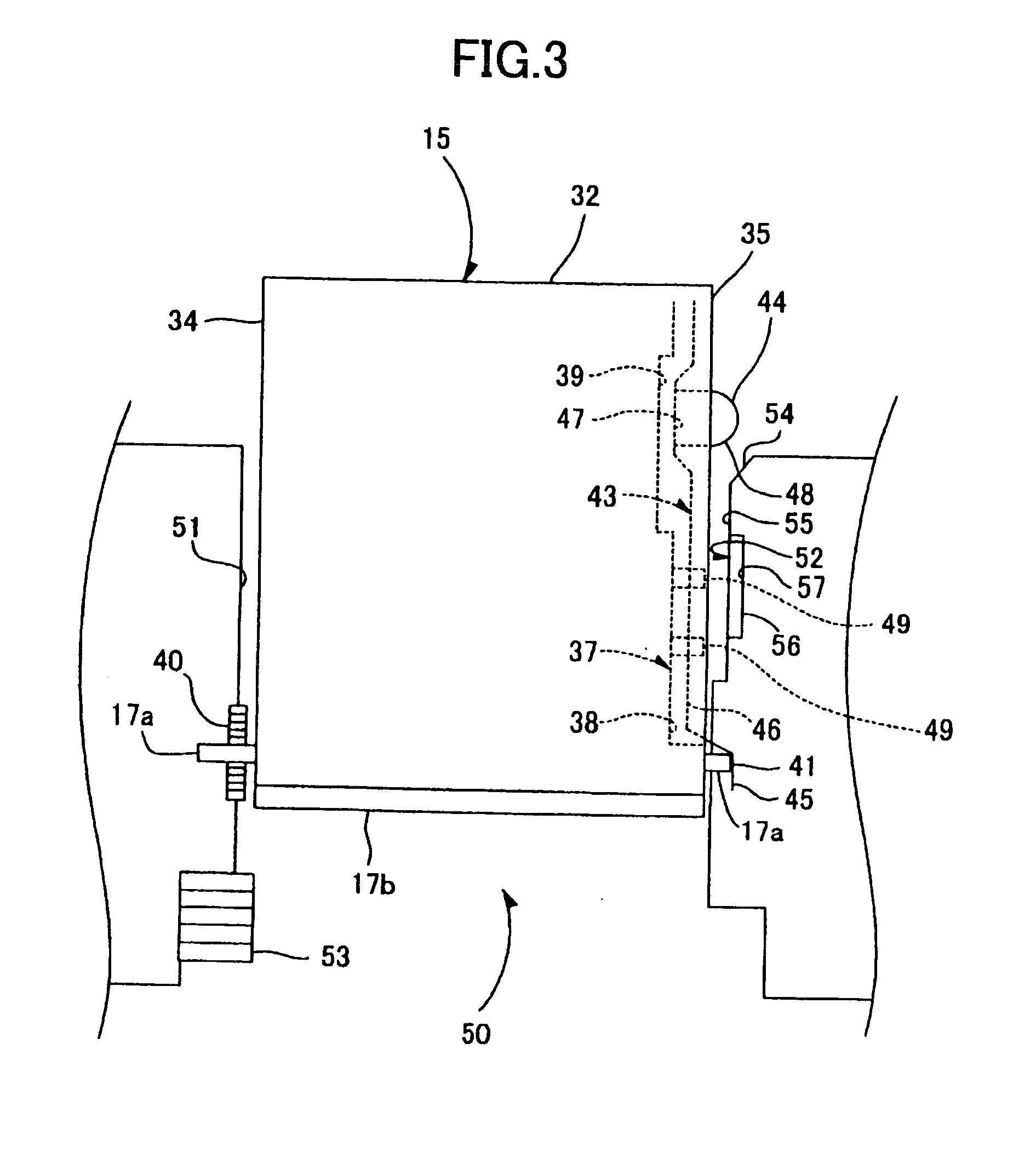 Developing cartridge detachable from image forming device