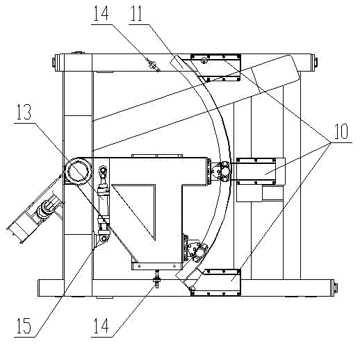 Rotating device of grinding main engine