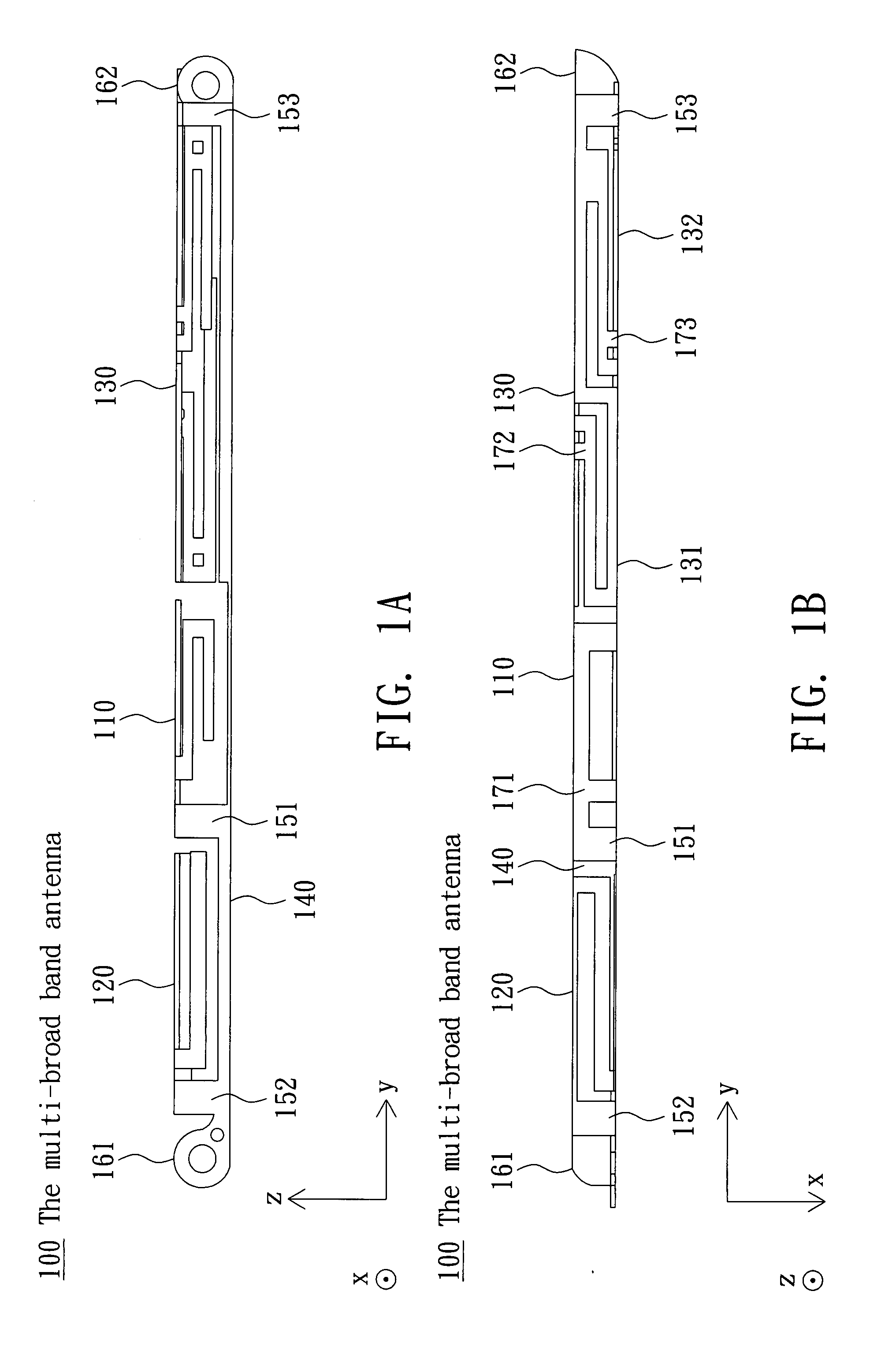 Multi-broad band antenna and electronic device thereof
