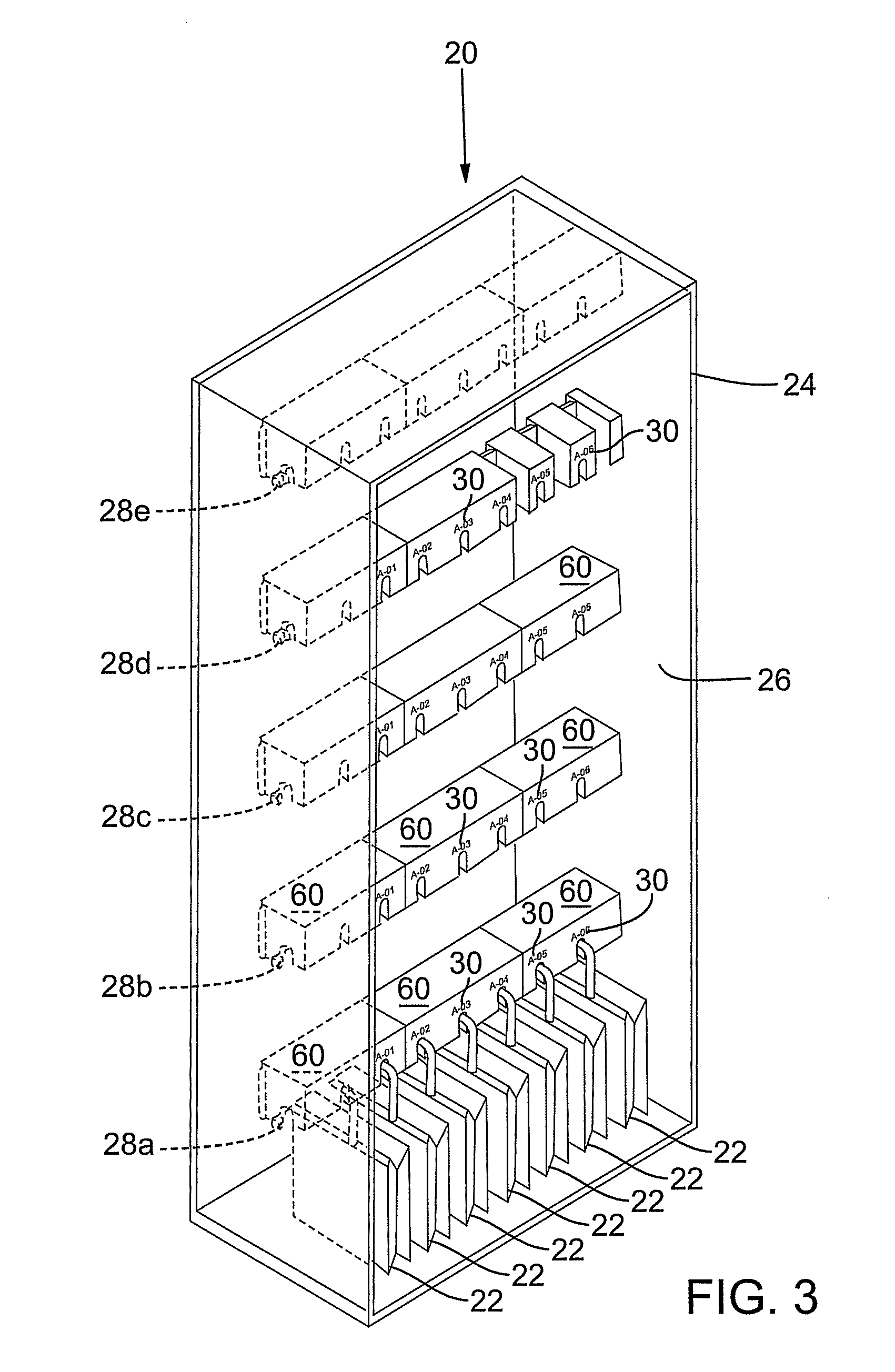 Suspended storage system for pharmacy