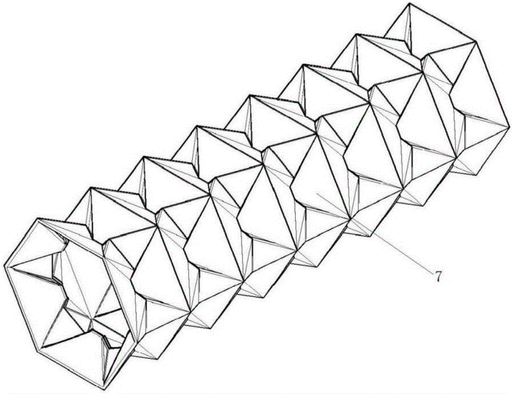 Buckling induction support with combined depressed inducing unit in end part