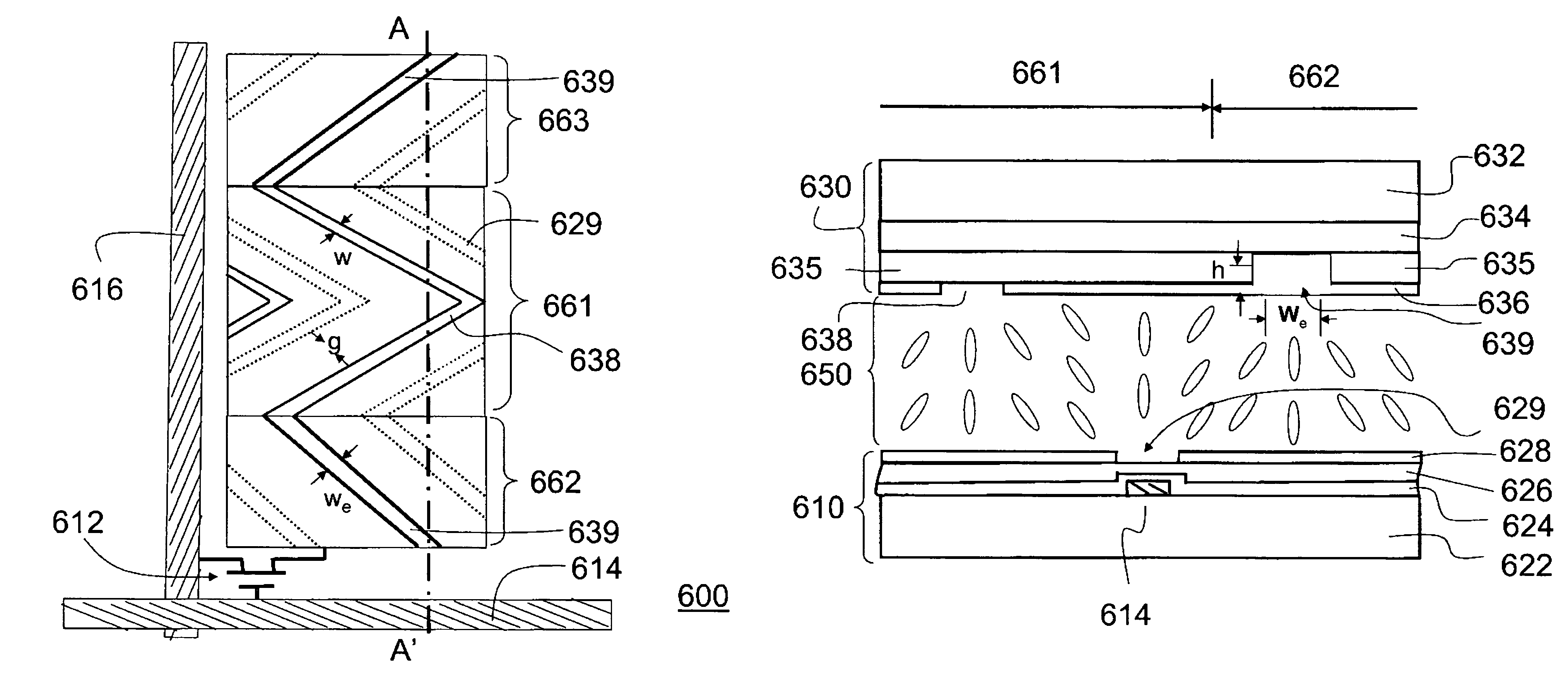 Multi-domain vertical alignment liquid crystal displays with improved angular dependent gamma curves