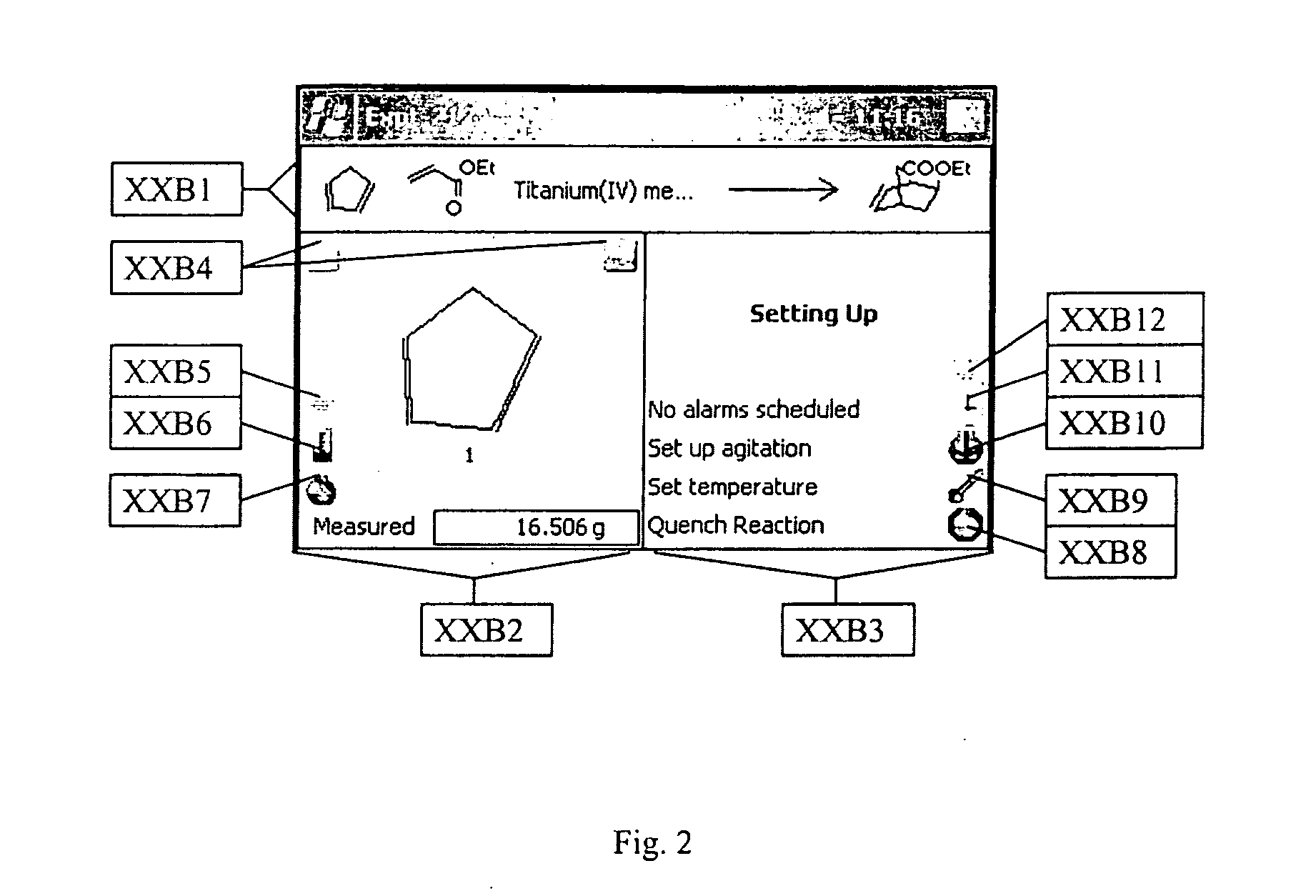 Interface for chemical procedure information