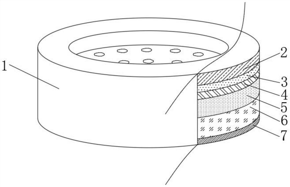 Light fireproof composite limiting plate and production method thereof