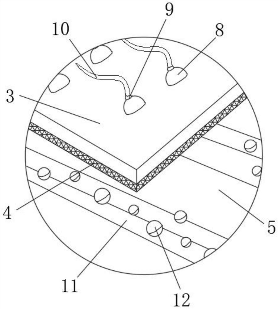 Light fireproof composite limiting plate and production method thereof