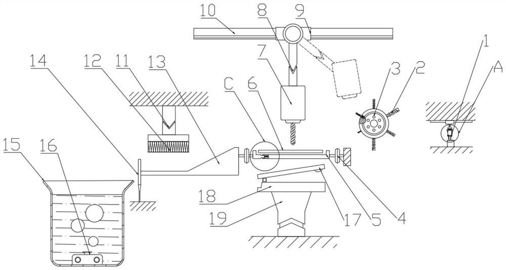 Circuit board processing device for electrical components