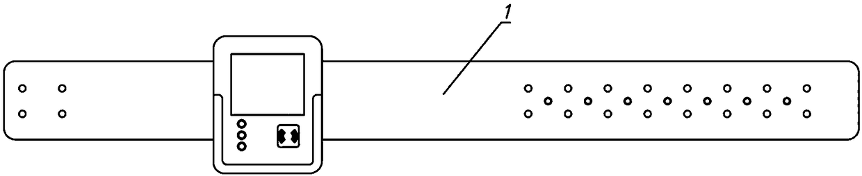 Anti-disassembly alarm device for positioning wristband