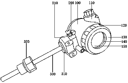 Explosion-proof corrosion-resistant lining tetrafluoro temperature transmitter