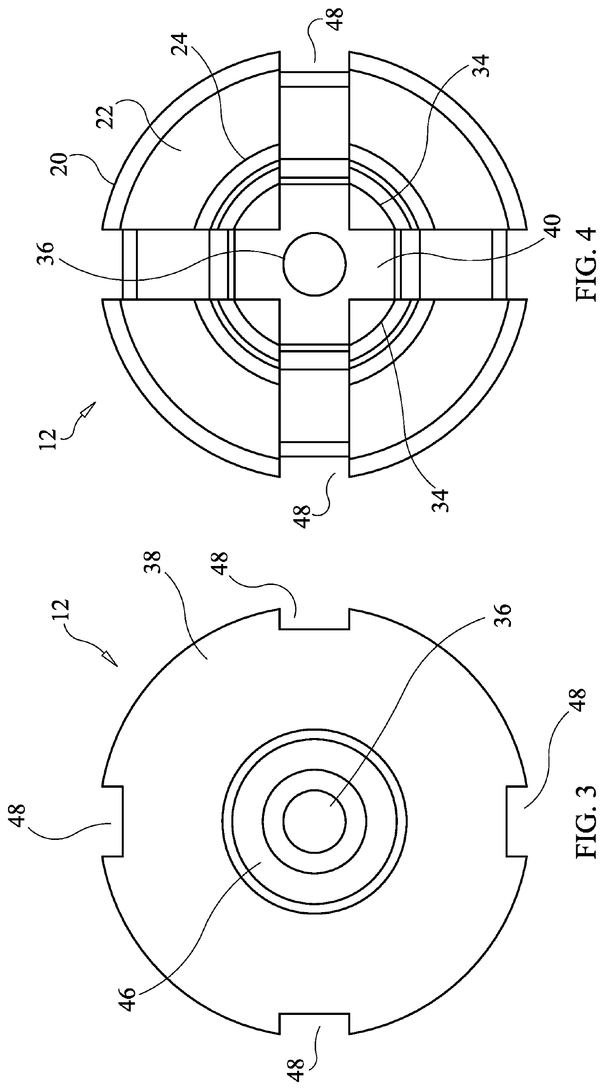 Matrix and associated sample or mixing cup used for removing components of a liquid sample