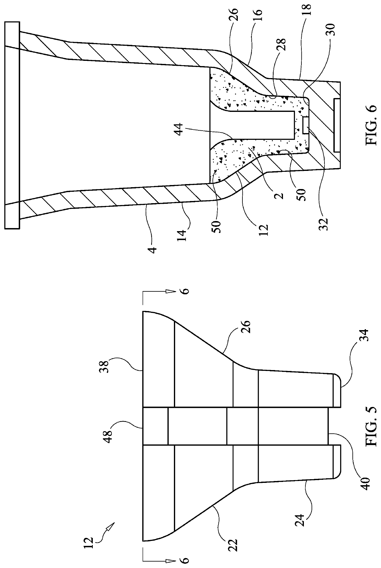 Matrix and associated sample or mixing cup used for removing components of a liquid sample