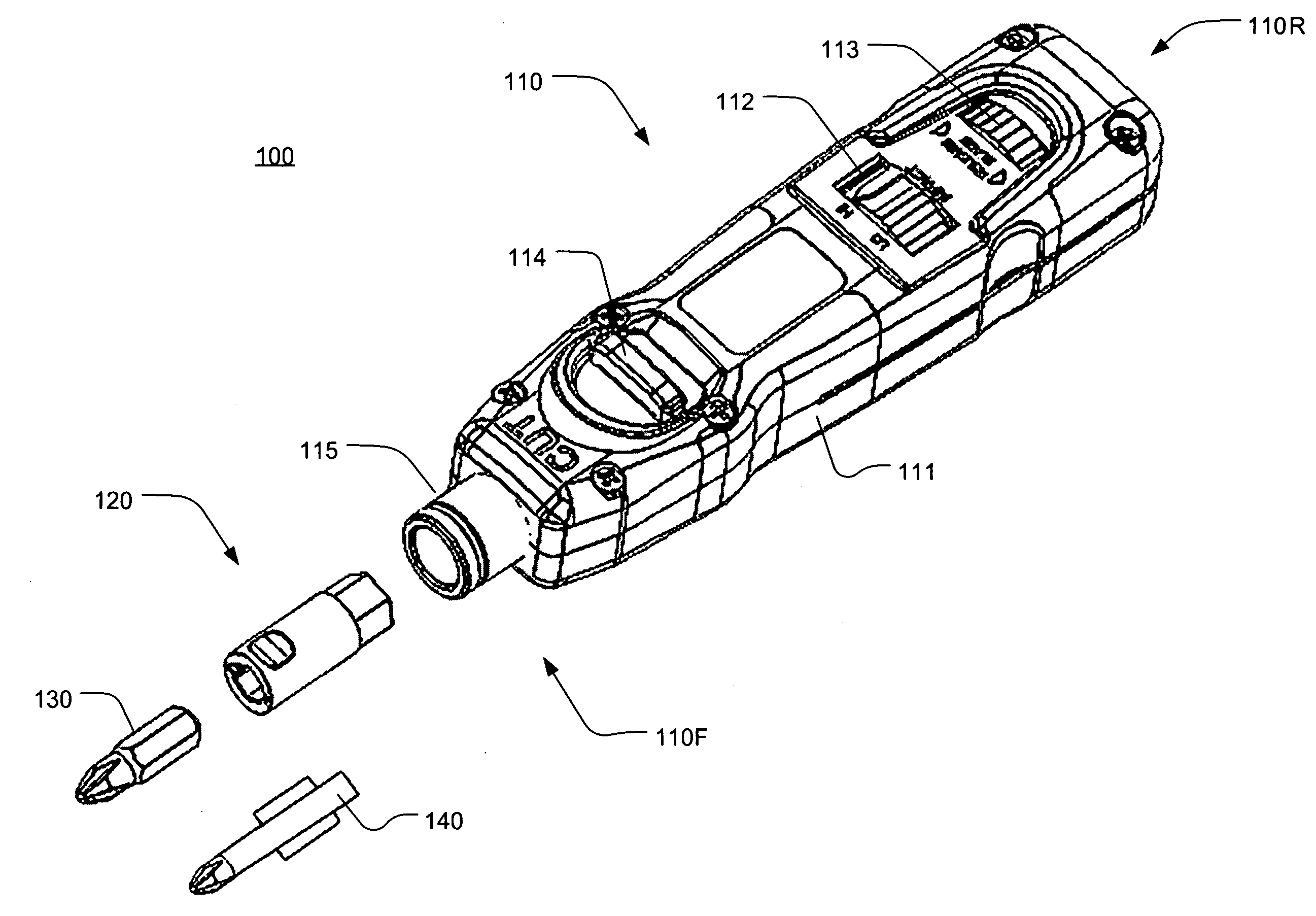 Compound tool with screwdriver attachment
