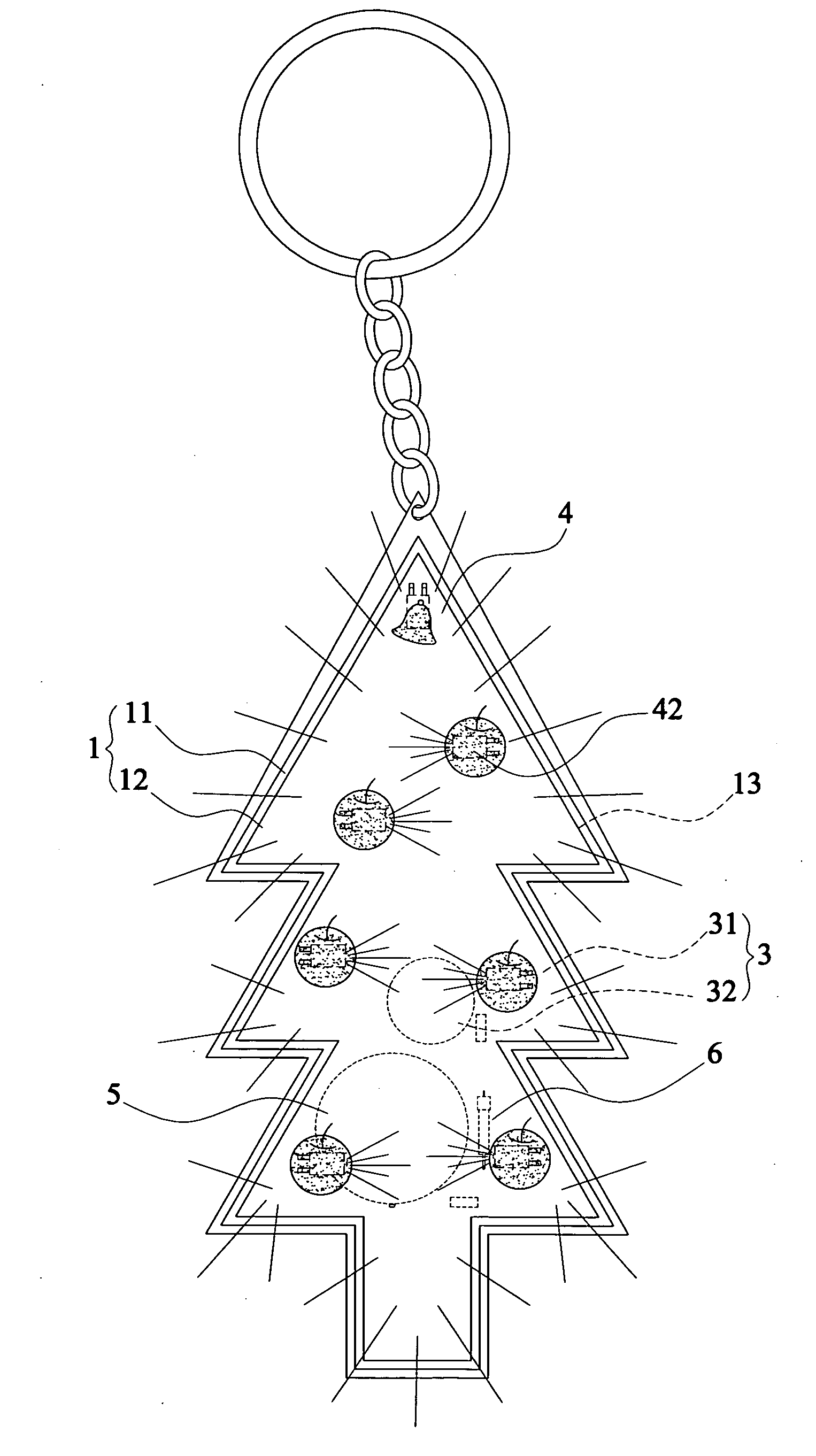 Vibrating and twinkling LED backlighting device