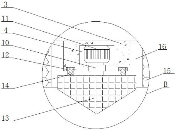 A land area natural gas hydrate exploitation device