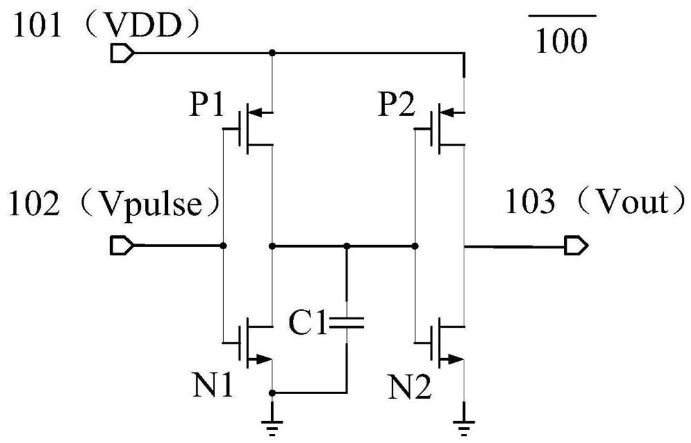 Low-temperature drift time-delay circuit