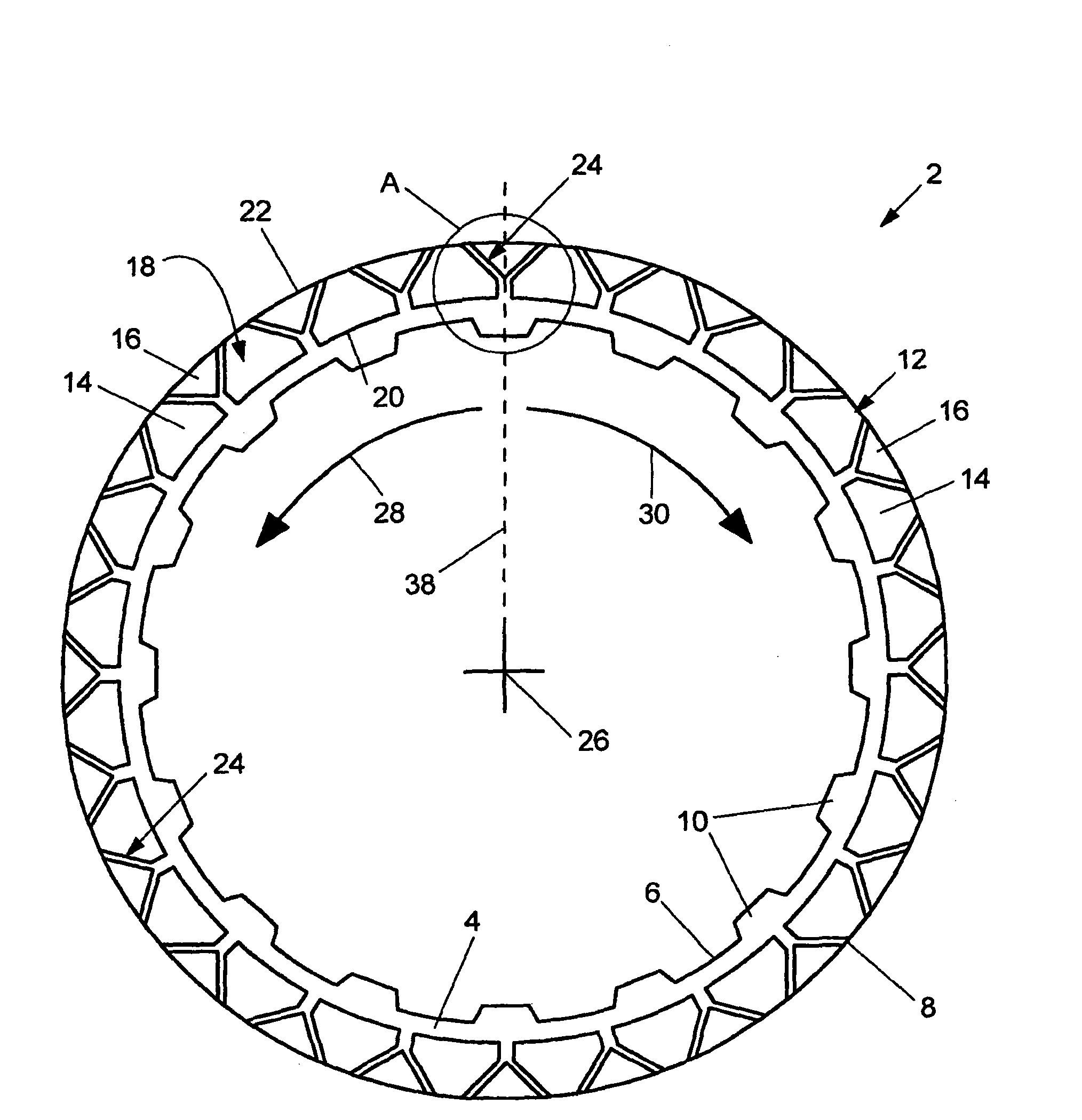 Friction part for a frictionally acting device, and frictionally acting device having a friction part of said type