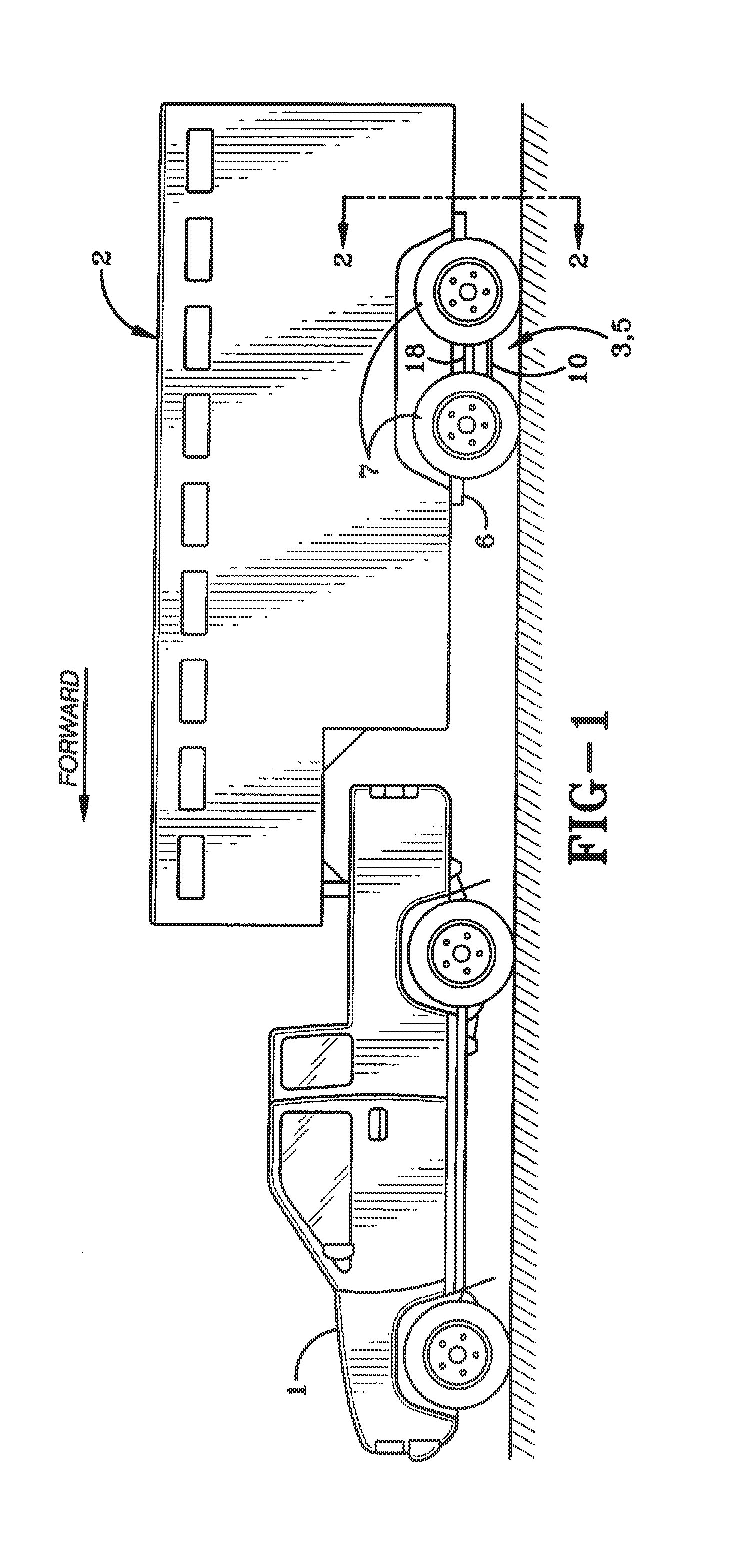 Multiple axle equalizing rubber suspension