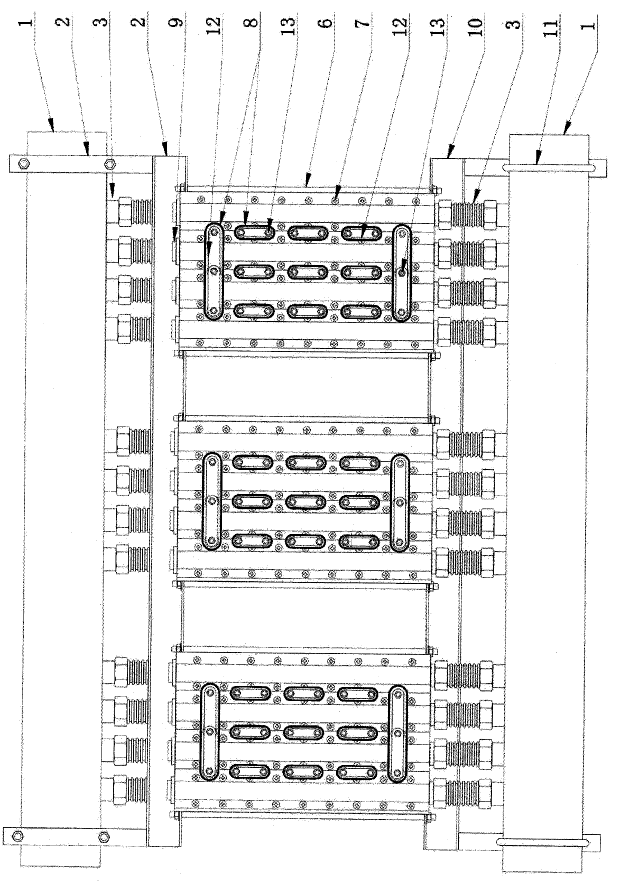 High-pressure drive-in quick heating type electric boiler host machine and manufacturing process thereof