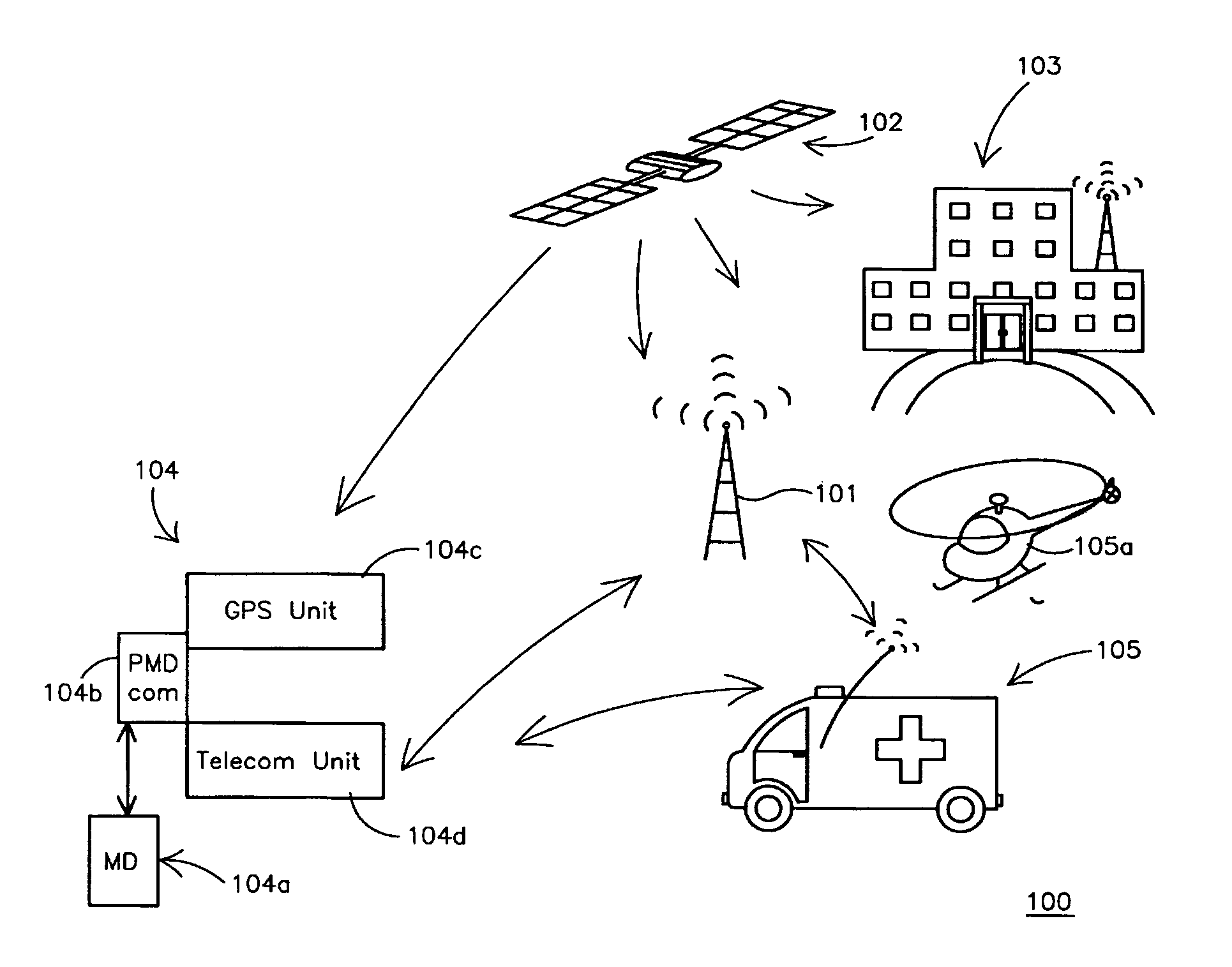 World wide patient location and data telemetry system for implantable medical devices