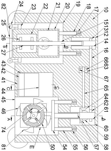 A trenching equipment for foundation