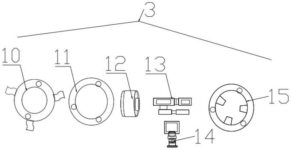 Intelligent micro-holder front-view vehicle-mounted camera