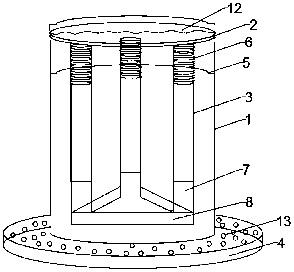 A load-bearing and shock-absorbing device for a bicycle