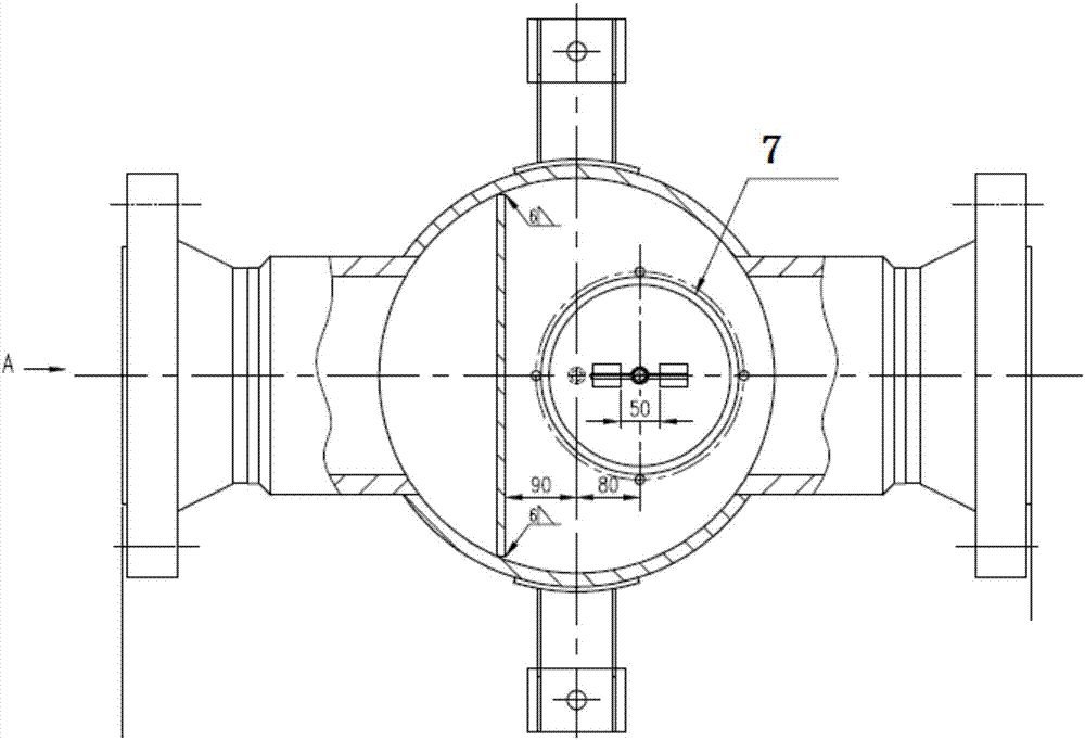 Terminal filter device in front of combustion gas turbine