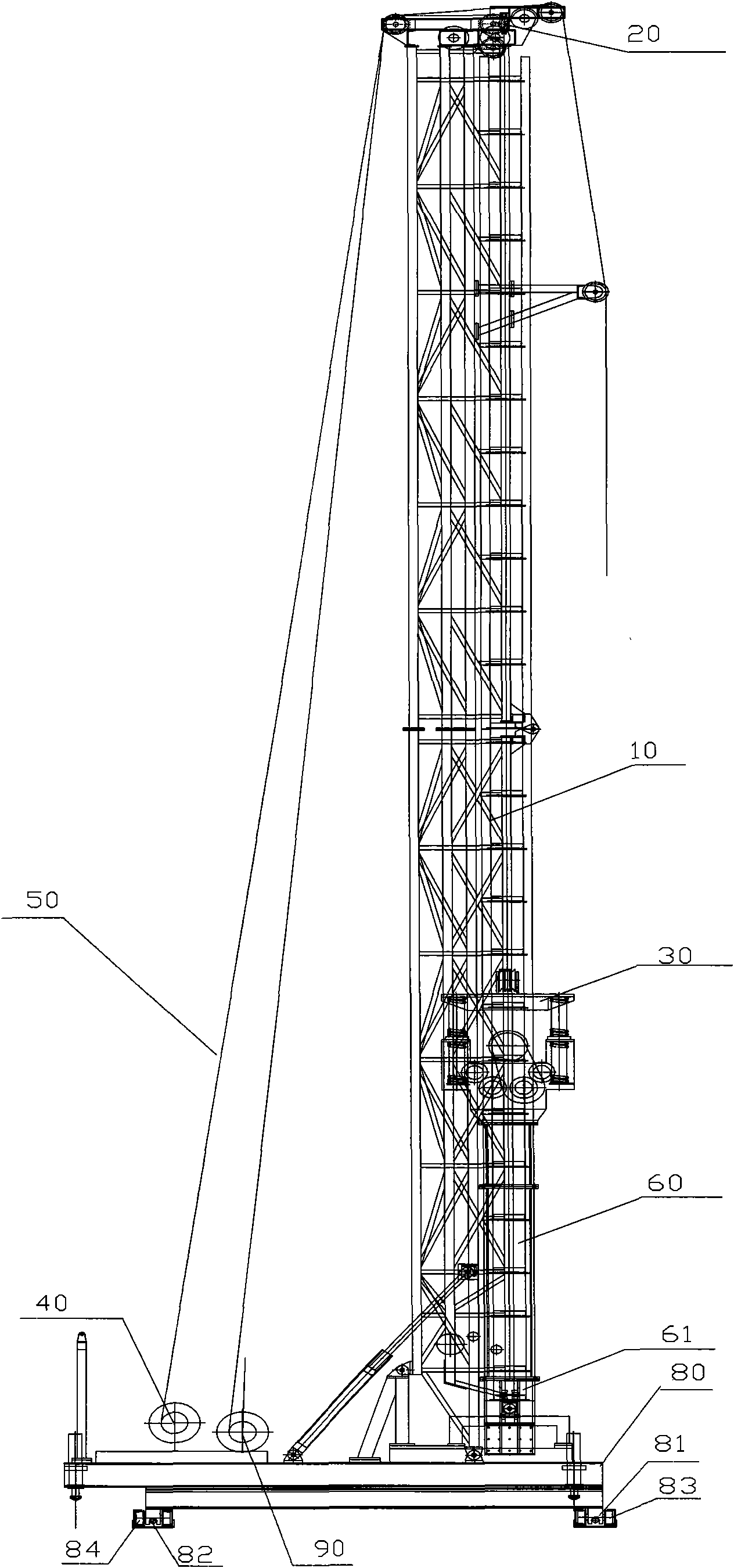 Stirring pile-grafting machine