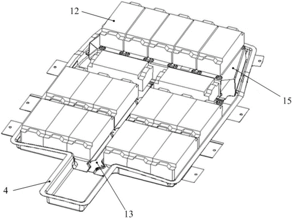 Battery pack assembly for pure electric vehicle