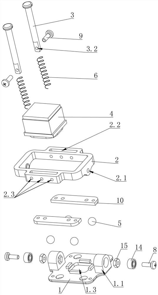 Displacement sensing device of robot and feedback control method